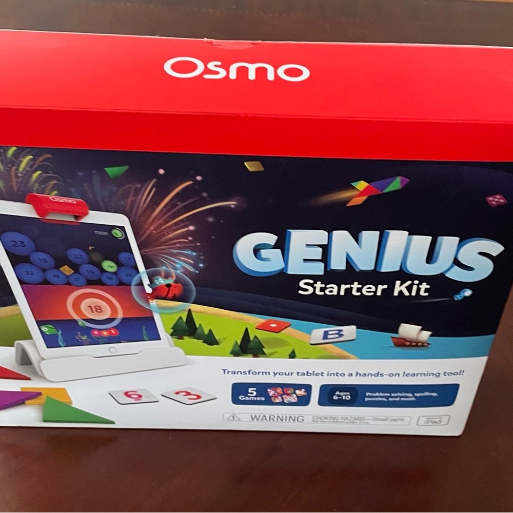 Osmo Genius Starter Kit, New with 5 hands-on learning games